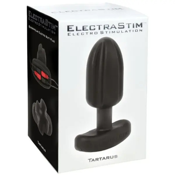 ELECTRASTIM - TARTARUS PLUG ANAL SILICONA QUADRIPOLAR NEGRO - Imagen 6