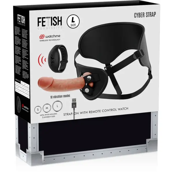 Fetish Submissive Cyber Strap - Arnés con Dildo Control Remoto - Imagen 14