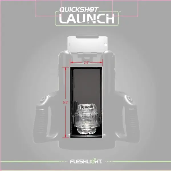 FLESHLIGHT - QUICKSHOT LAUNCH Masturbador Automático de Nuevas Sensaciones - Imagen 5