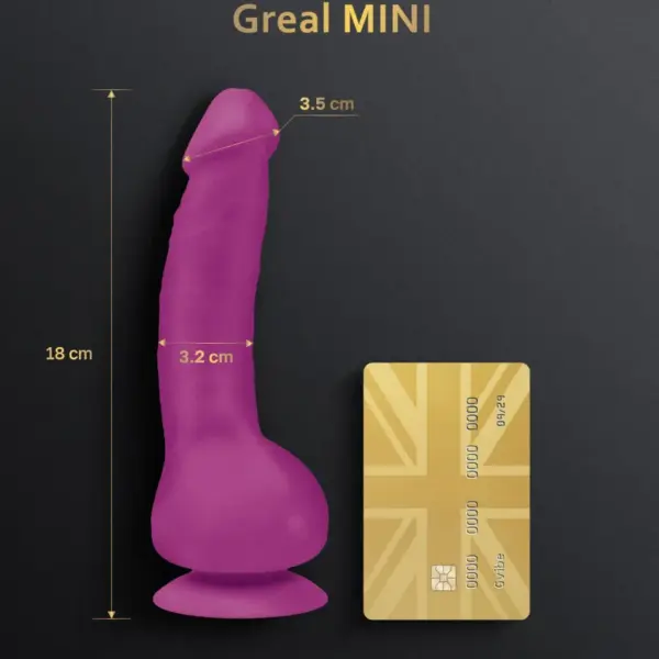 G-VIBE - Greal Mini Dildo Vibrador Silicona Fucsia - Imagen 2