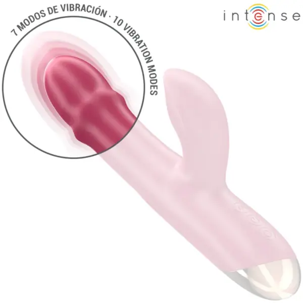 INTENSE - Vibrador multifunción 3 en 1 rojo CHLOE - Imagen 5