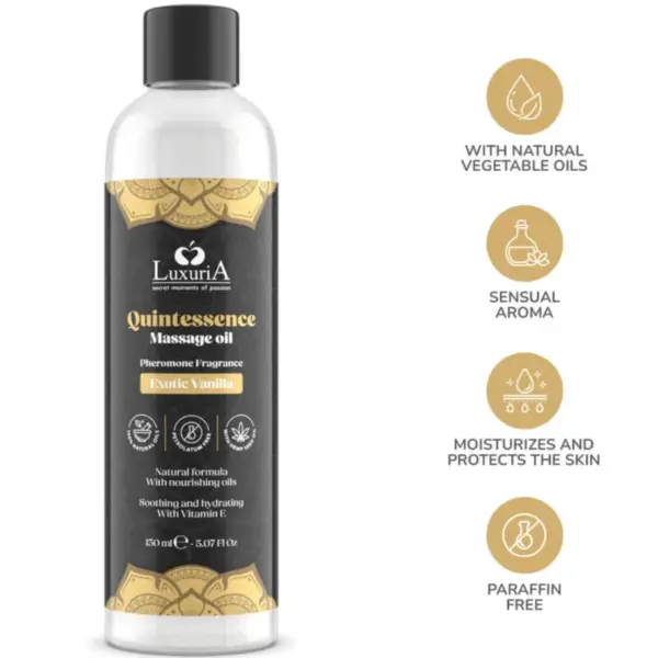 INTIMATELINE LUXURIA - Aceite de Masajes Vainilla Exótica 150 ML - Imagen 4