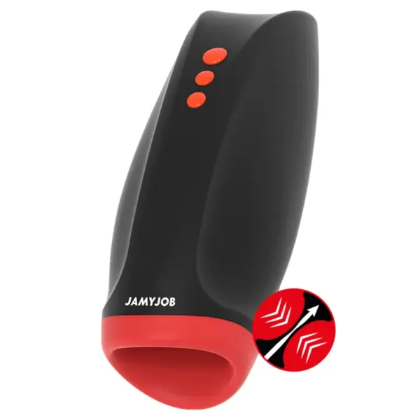 JAMYJOB - Masturbador Novax con Vibración y Compresión para Placer Masculino - Imagen 2