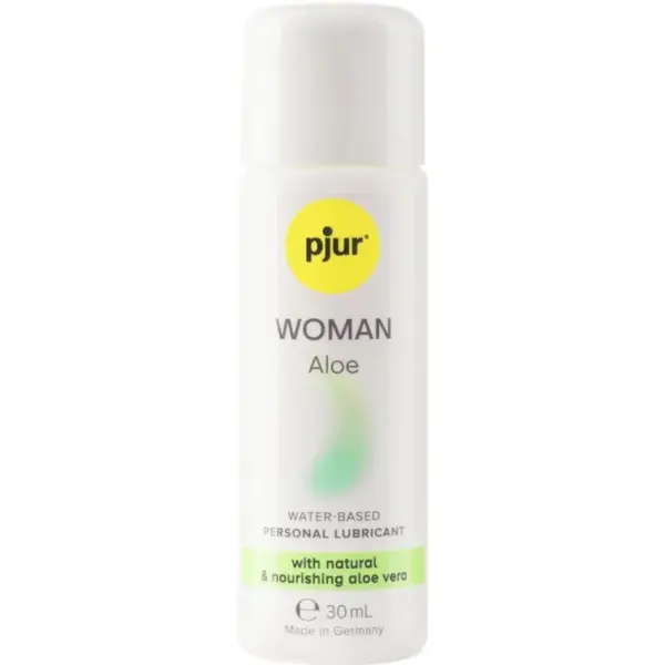 PJUR - WOMAN Aloe Lubricante Base Agua 30 ml para Placer y Cuidado Íntimo