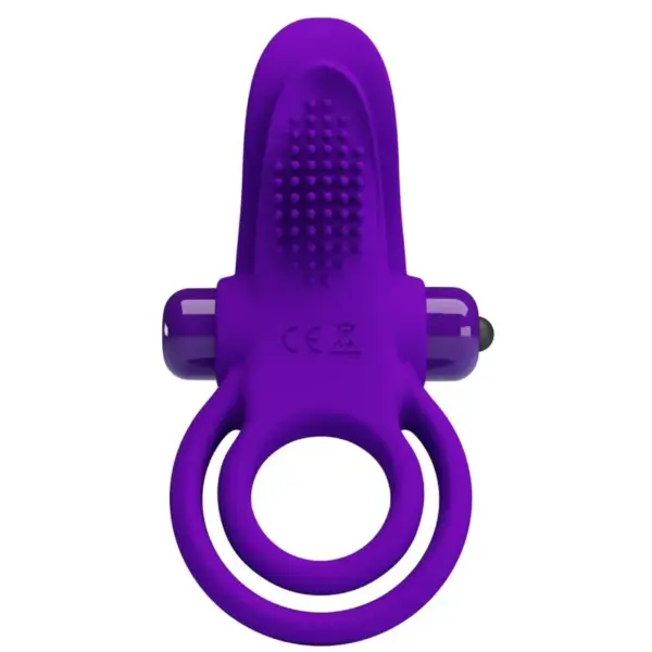 Pretty Love - Anillo vibrador para pene morado - Imagen 2