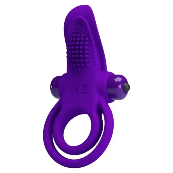 Pretty Love - Anillo vibrador para pene morado - Imagen 4