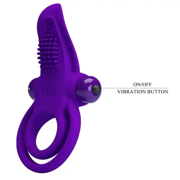 Pretty Love - Anillo vibrador para pene morado - Imagen 7