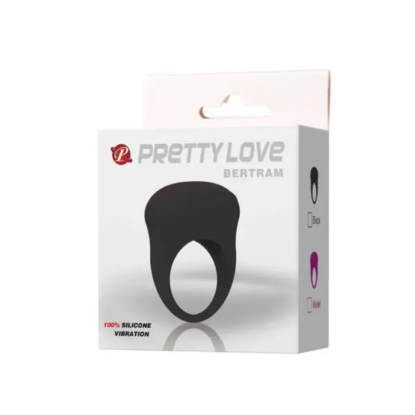 PRETTY LOVE - BERTRAM ANILLO VIBRADOR NEGRO - Imagen 8