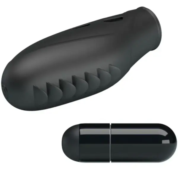 Pretty Love - Gilo Vibrador de Dedo Silicona Negro - Imagen 4