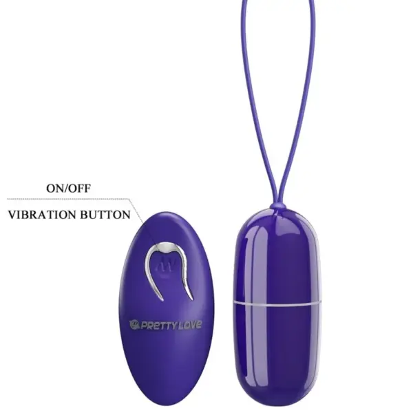 Pretty Love - Huevo vibrador control remoto violeta - Imagen 6