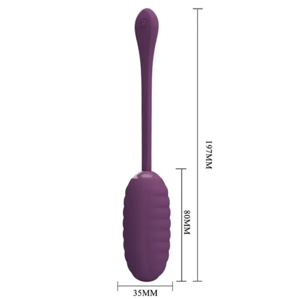 Pretty Love - Huevo vibrador recargable morado - Imagen 4