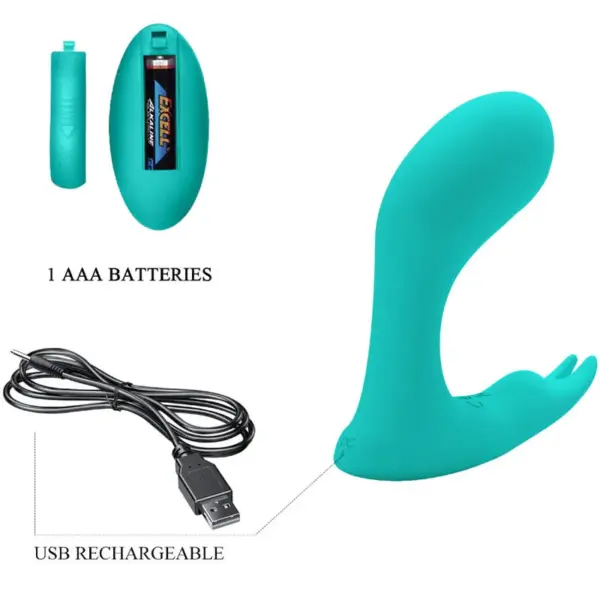 Pretty Love - Idabelle Vibrador Control Remoto Azul para Placer Personalizado - Imagen 5