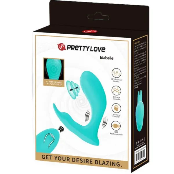 Pretty Love - Idabelle Vibrador Control Remoto Azul para Placer Personalizado - Imagen 7