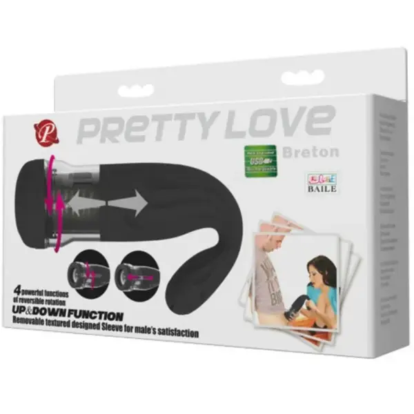 Pretty Love - Masturbador recargable multifunción Breton - Imagen 8