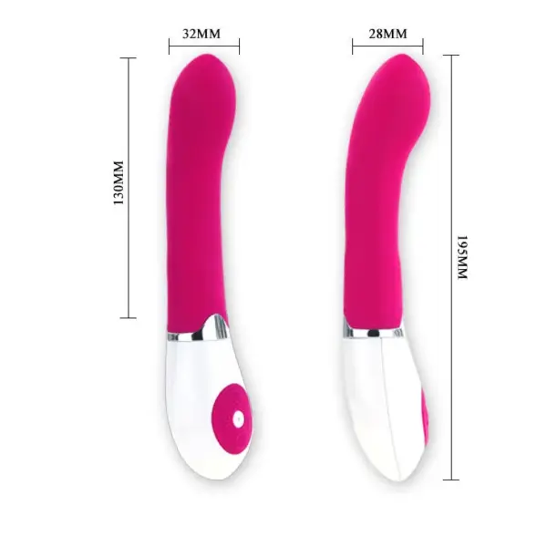 Pretty Love - Vibrador Daniel lila y blanco para placer íntimo - Imagen 6