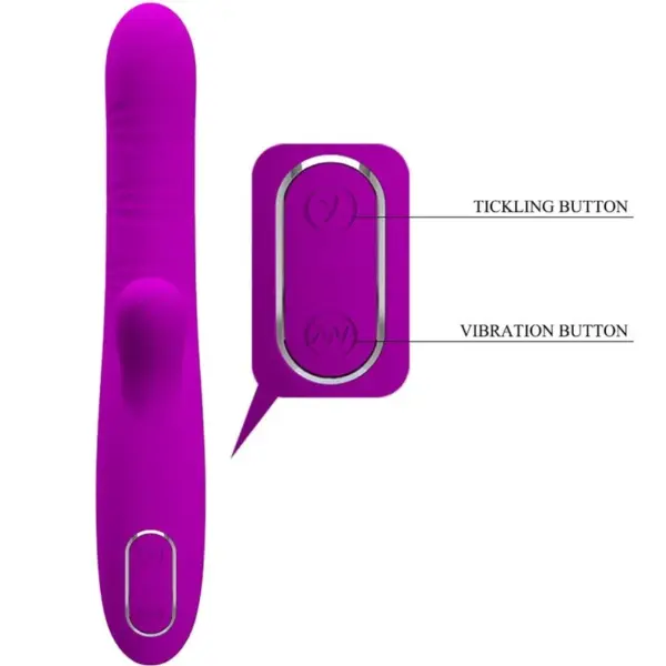 Pretty Love - Vibrador rabbit con licking morado - Imagen 4