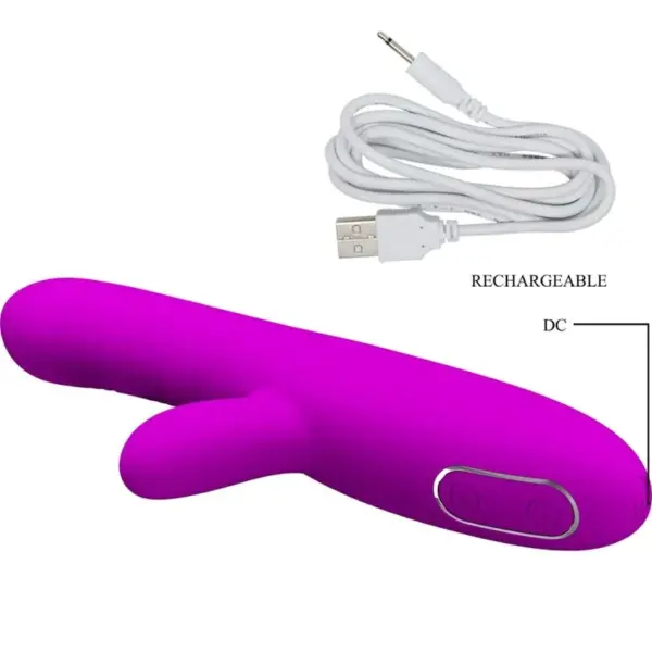 Pretty Love - Vibrador rabbit con licking morado - Imagen 5