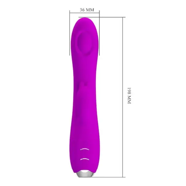 Pretty Love - Vibrador rabbit con licking morado - Imagen 9