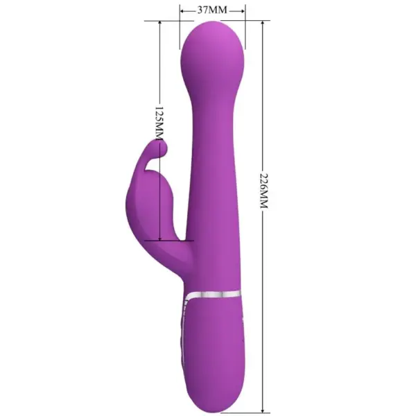 Pretty Love - Vibrador rabbit multifunción 3 en 1 morado - Imagen 5