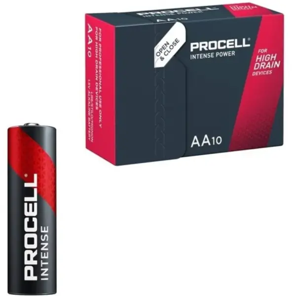 PROCELL - Pilas Intense Power Alcalina LR6 AA 1,5V Caja*10