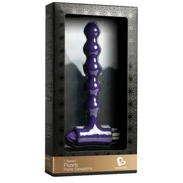 ROCKS-OFF - Plug Anal con Vibración y Ondulaciones Petite Sensations Pearls - Imagen 2