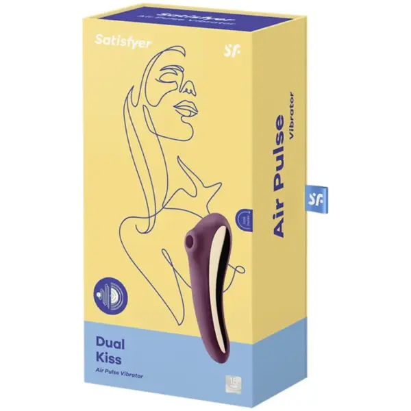 Satisfyer - Dual Kiss Estimulador Clítoris Púrpura - Imagen 4