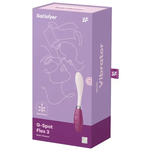 Satisfyer - G-Spot Flex 3 Multi Vibrador Rojo - Placer Sin Límites - Imagen 4