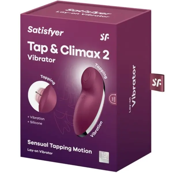 Satisfyer - Tap & Climax 2 Vibrador & Estimulador Rojo - Imagen 7