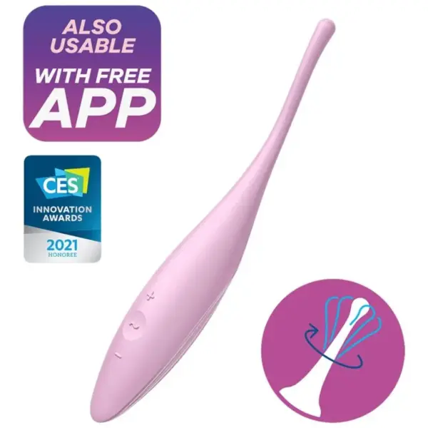 Satisfyer - Twirling Joy Estimulador Clítoris Rosa