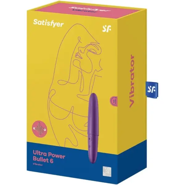 Satisfyer Ultra Power Bullet 6 - Mini vibrador morado para un placer intenso - Imagen 3