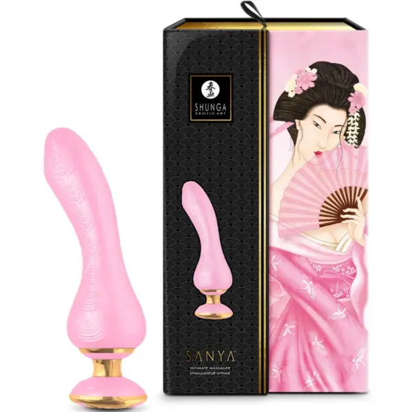 SHUNGA SANYA - Masajeador íntimo rosa de lujo - Imagen 4