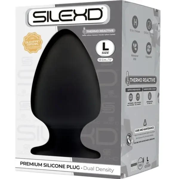 SILEXD - Plug Anal Silicona Premium Termorreactivo Talla L - Imagen 2