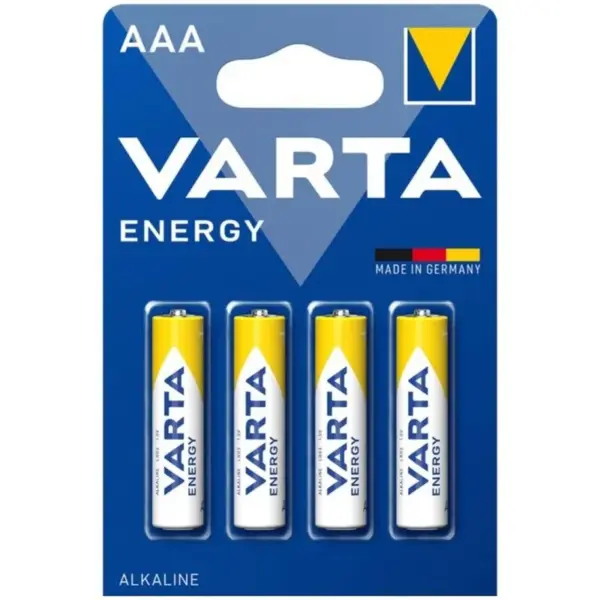 VARTA - Pilas Alcalinas AAA LR03 Blister de 4 Unidades para tus Dispositivos Electrónicos