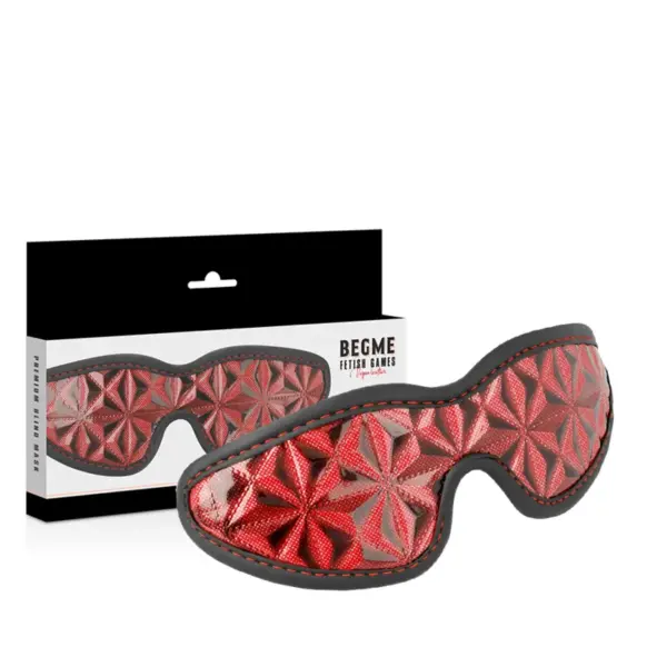 BEGME - Antifaz Elástico de Neopreno Rojo para Juegos BDSM - Imagen 2