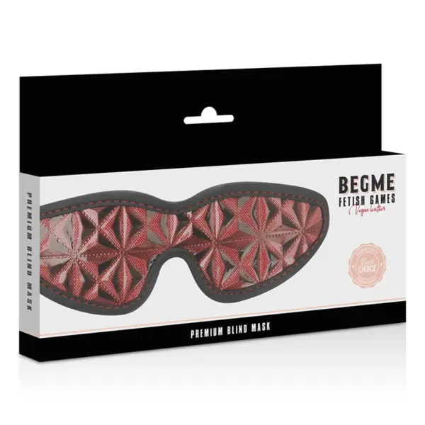 BEGME - Antifaz Elástico de Neopreno Rojo para Juegos BDSM - Imagen 7