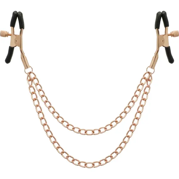 Coquette Chic Desire - Pinzas metálicas pezones con cadena estimulante - Imagen 4