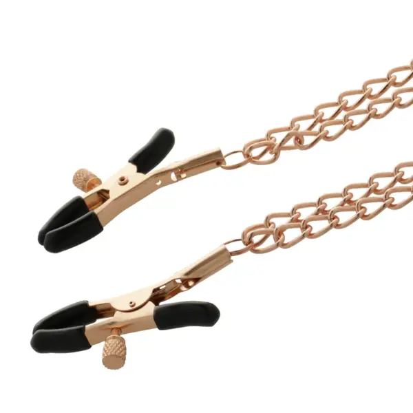 Coquette Chic Desire - Pinzas metálicas pezones con cadena estimulante - Imagen 5