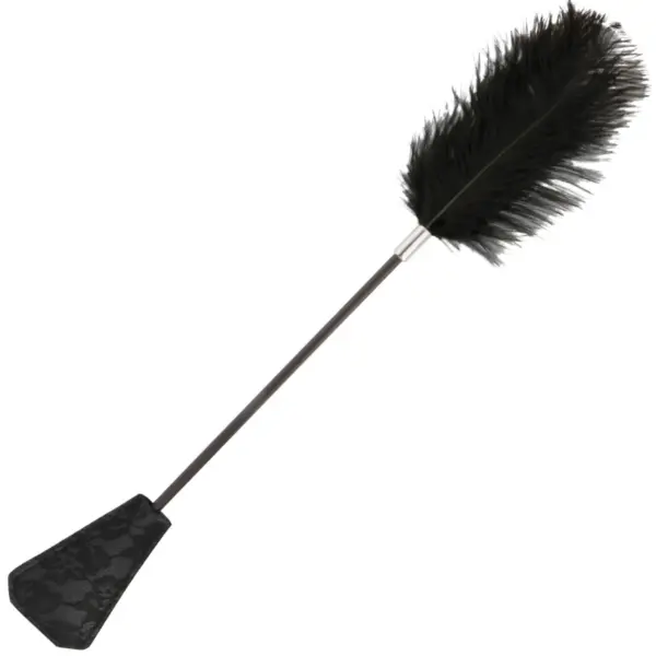 DARKNESS - Fusta con Pluma Love Negro 56 cm para Juegos Eróticos