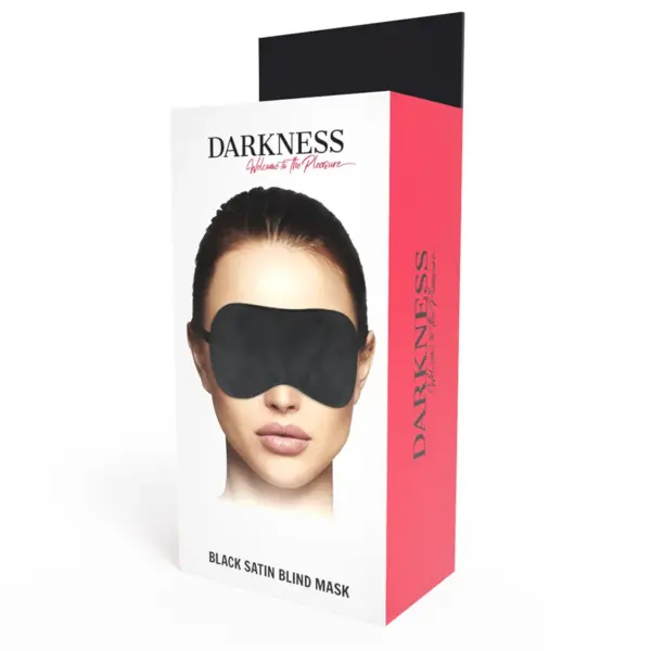 DARKNESS - Máscara antifaz basic negro para experiencias sensuales - Imagen 4