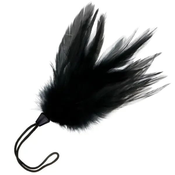 DARKNESS - Pluma Estimuladora Negro 17 cm para Sensaciones Eróticas