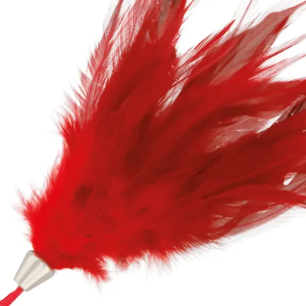 DARKNESS - Pluma Estimuladora Rojo 17cm para Juegos Eróticos - Imagen 2