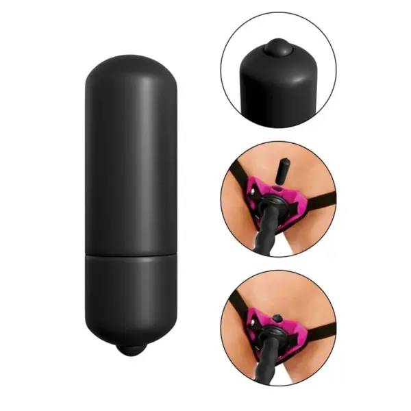 Fetish Fantasy - Set de arnés vibrador lila para placer compartido - Imagen 5