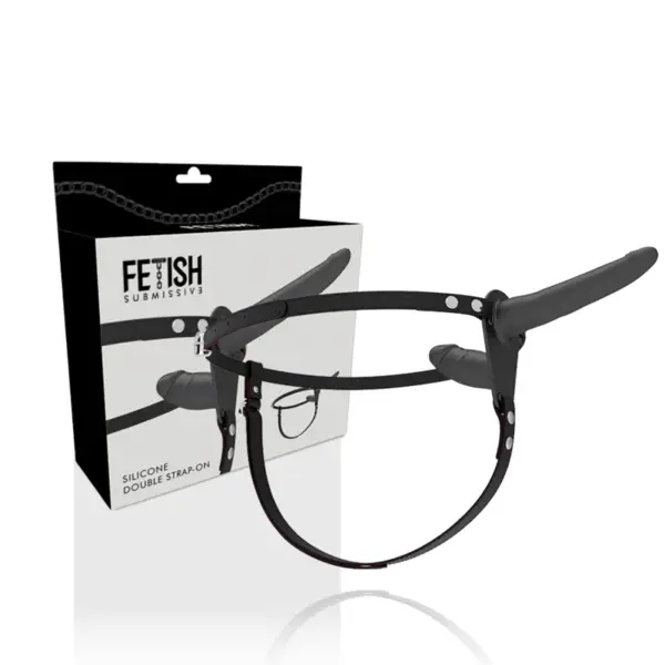 Fetish Submissive Harness - Doble Penetración Negro - Imagen 2