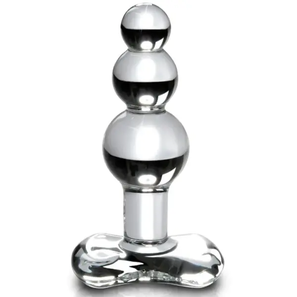ICICLES - Masajeador de cristal N. 47 para placer anal y estimulación P-punto
