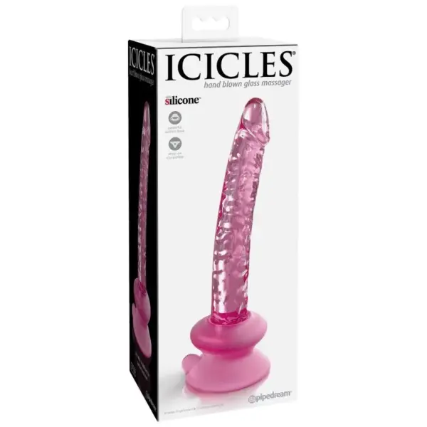 ICICLES - Dildo de vidrio con ventosa para experiencias únicas - Imagen 2