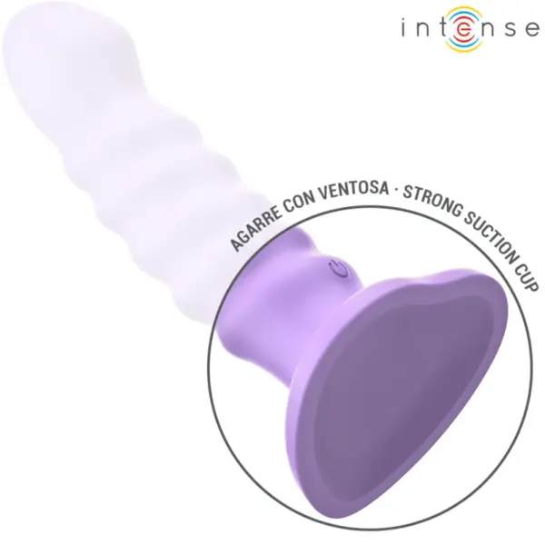 INTENSE - Vibrador Brenda Talla M Diseño en Espiral Morado con Control Remoto - Imagen 4