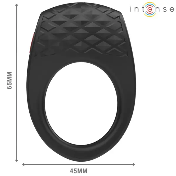 INTENSE - Anillo Vibrador Pene Clover Negro con Control Remoto y 10 Modos de Vibración - Imagen 5