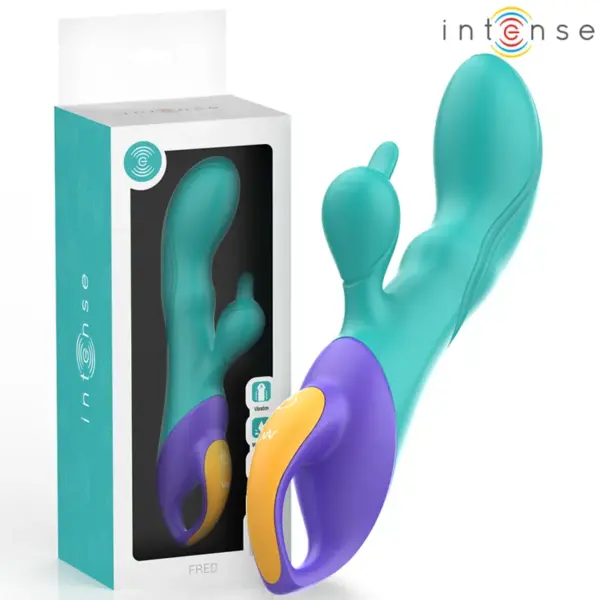 INTENSE - Vibrador rabbit azul para placer total