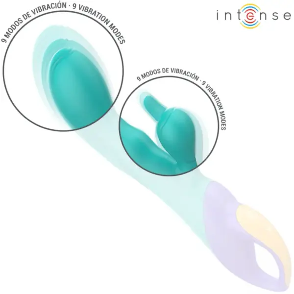 INTENSE - Vibrador rabbit azul para placer total - Imagen 3