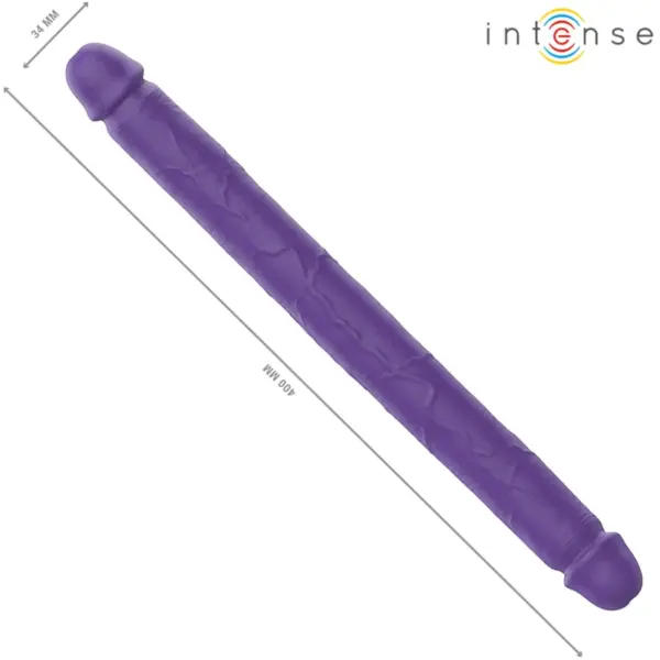 INTENSE - Gunter Dildo Doble Vibrador 40 cm Morado con Control Remoto - Imagen 5